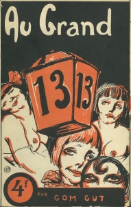 Au grand 13 (Prima 1925 N° impr 34.953) 4f 背景黒版