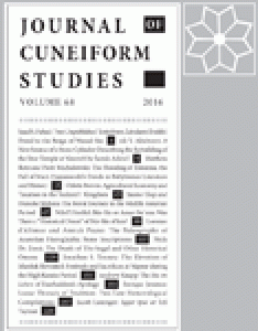 Journal of Cuneiform Studies Volume 68