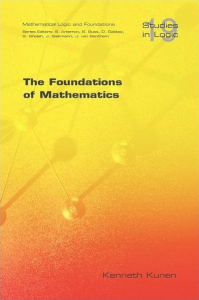 The Foundations of Mathematics (Studies in Logic)