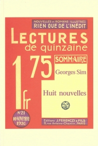 Nouvelles de Lectures de quinzaine (Les Amis de Georges Simenon 2009/5/20)