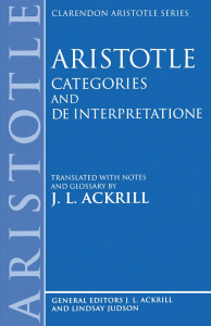 Categories and De Interpretatione (Clarendon Aristotle Series)