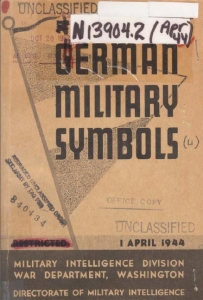 German military symbols, 1 April 1944.