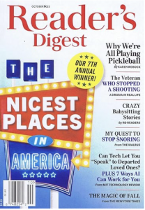 Reader'S Digest Magazine October 2023 Nicest Places In America