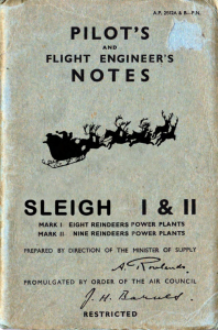 Pilot's and flight engineers notes sleigh I&II