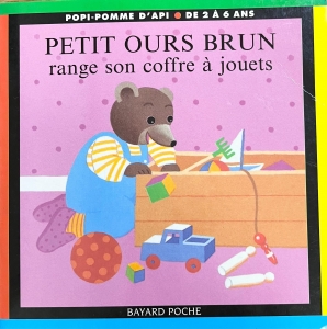 PETIT OURS BRUN range son coffre a jouets