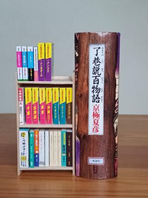 凝りもせず、3回目借りてきました😂図書館は同じ本を何回借りても大丈夫なのかしら😅これから2週間、また地道に読んでいきます。＊そして、いつの間にか増え続けてるガチャガチャの豆本シリーズ。とうとう本棚がいっぱいになっちゃっいました。