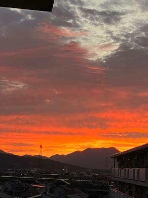 今日の夕焼け