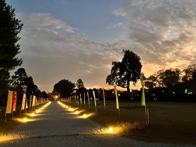 日が短くなったことに、毎年あとから気づく、午後5時の上賀茂神社。
光の道を、進んでいこう。誰にも用意されている長い旅だ。
