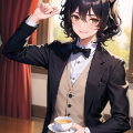 なつきネコ@執事になる化け猫 全てのご主人様、お嬢様、紅茶をどうぞ☕